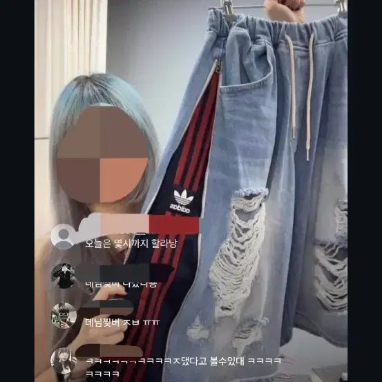 [BUNJANG] Newtro Space Bermuda Light Wash Jeans / 뉴트로스페이스 버뮤다 연청바지