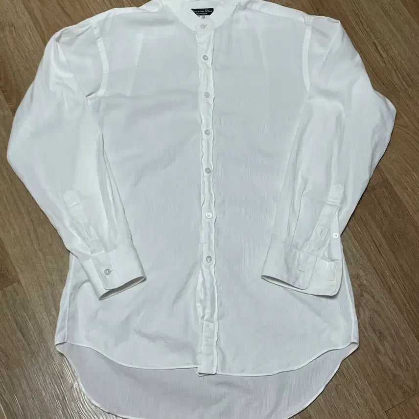 [BUNJANG] Christian Dior White Striped Dress Shirt / 크리스찬 디올 흰색 셔츠
