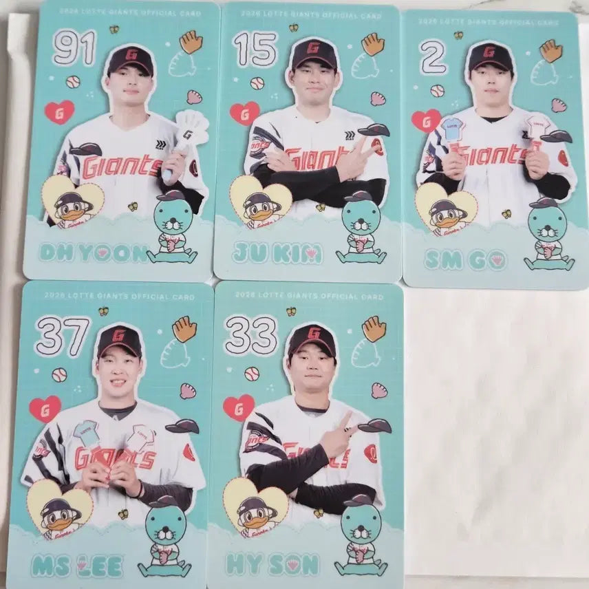 [BUNJANG] Lotte Giants Bonobono Photocard Set / 롯데자이언츠 보노보노 포토카드