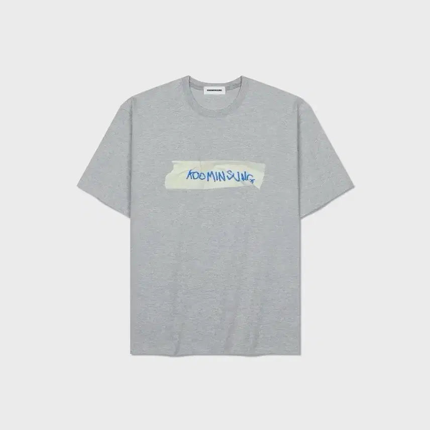 [BUNJANG] KOOMINSUNG Logo Short Sleeve T-Shirt Gray / [L]구민성 KOOMINSUNG 로고 반팔티 그레이