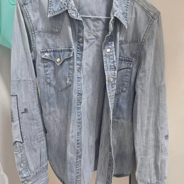 [BUNJANG] Jessi Denim Shirt Size 66 / 제시 청남방 66