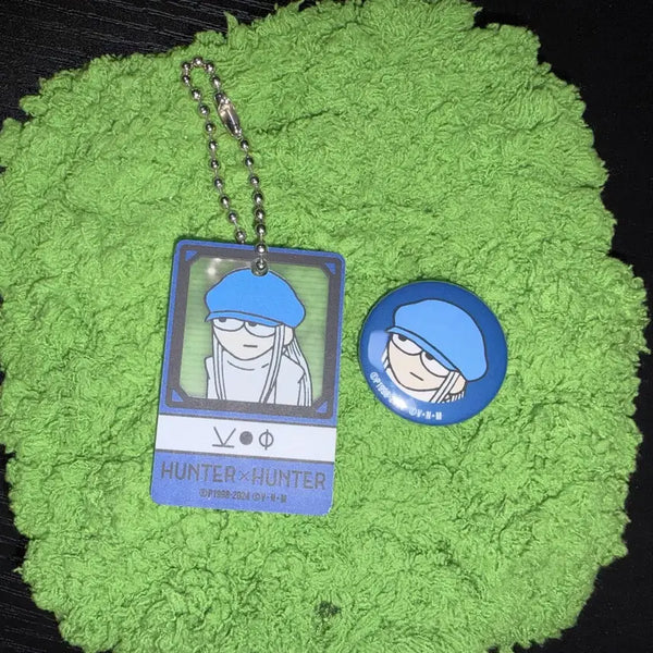 [BUNJANG] Hunter x Hunter Kaito Jirory Acrylic Keychain & Mini Can Badge Set / 헌터x헌터 카이토 지로리 아크릴 키링 & 미니 캔뱃지 set