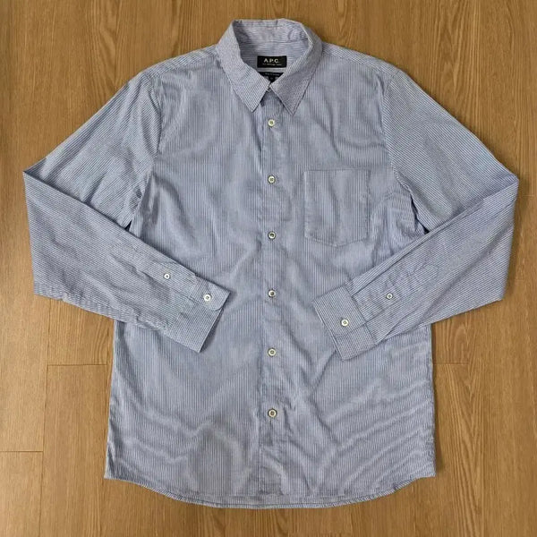 [BUNJANG] A.P.C. Blue Stripe Shirt / 아페쎄(A.P.C) 블루 스트라이프 셔츠
