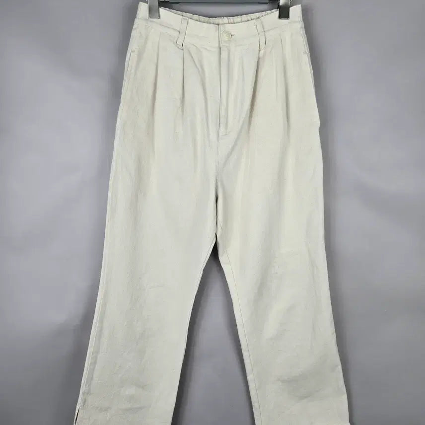 [BUNJANG] Ehka Sopo Women's High-Waist Wide Leg Pants Ivory / [무료배송]ehka sopo 여성 F 뒷 밴딩 하이웨이스트 와이드 팬츠 아이보리 바지