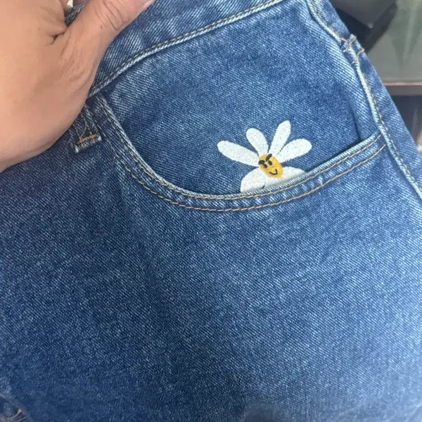 [BUNJANG] Labros Daisy Denim Pants XL / 라브로스 데이지 데님 XL