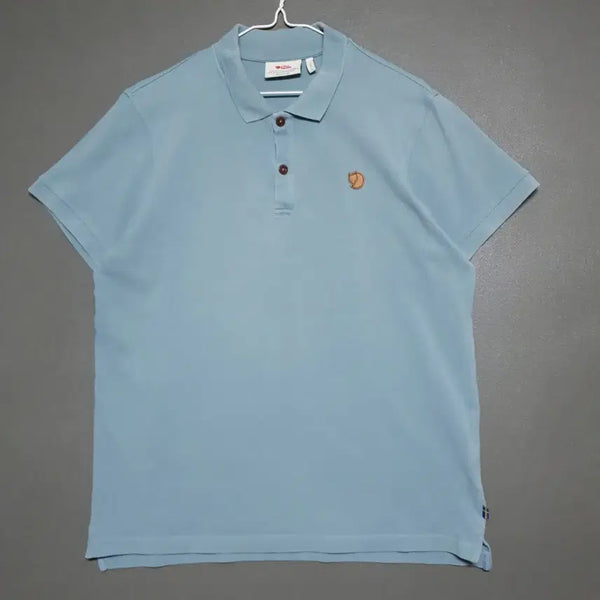 [BUNJANG] Fjällräven Ovik Polo Shirt Short Sleeve Sky Blue Mint L (100) / L (100) 피엘라벤 오빅 폴로 셔츠 반팔 피케 카라티 민트 스카이블루
