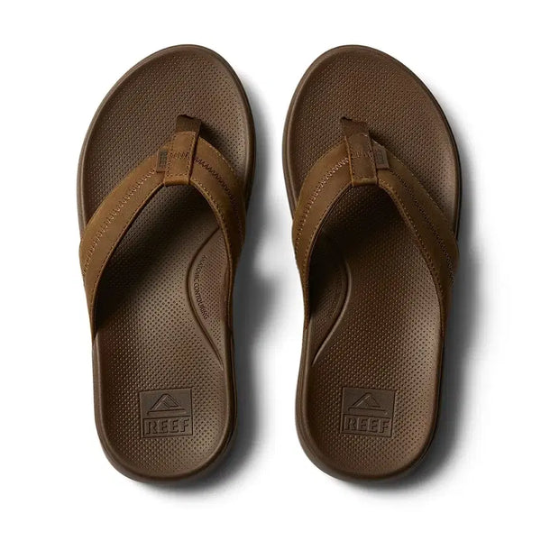 [BUNJANG] REEF Flip Flop Sandals Dark Brown Full Grain Leather Strap Size 260 (US 8) / REEF 리프 플리플랍 쪼리 새상품 판매합니다