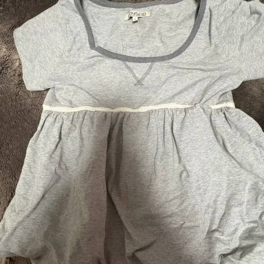 [BUNJANG] KOSEIO Balloon T-Shirt Melange Grey Size 2 / 코이세이오 벌룬티셔츠 멜란지그레이 2사이즈
