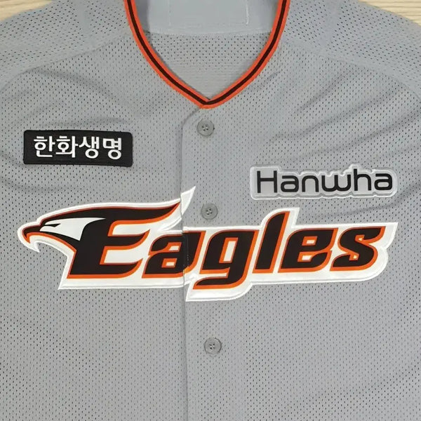 [BUNJANG] Hanwha Eagles Authentic Away Gray L Player Issued Uniform / 한화이글스 유니폼 (어센틱 원정 그레이 L)선수지급용