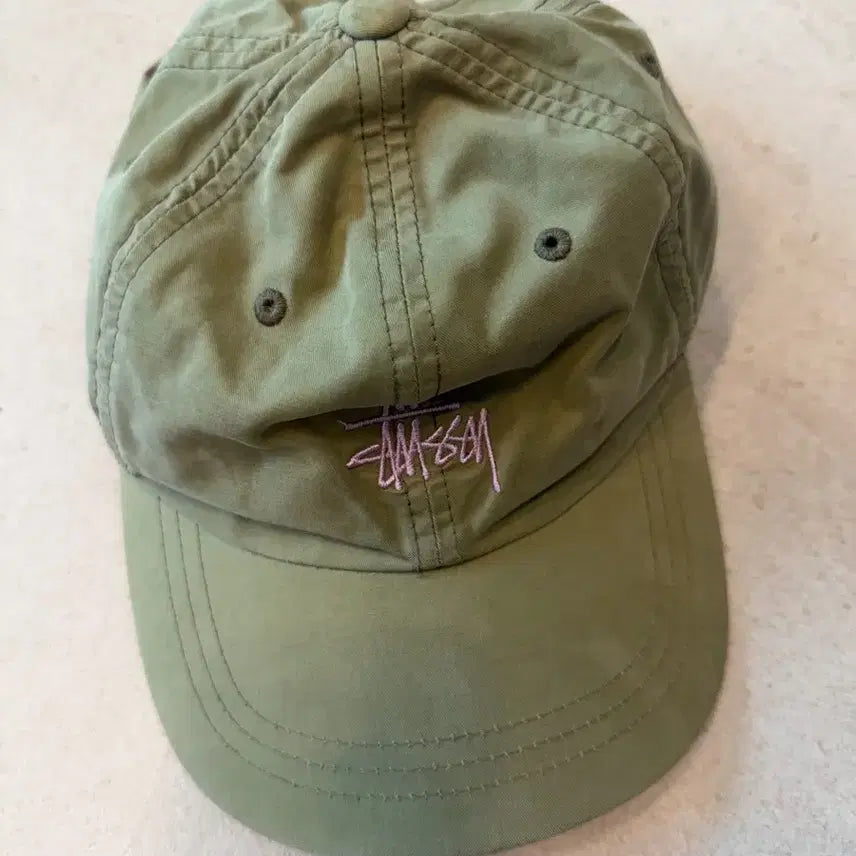 [BUNJANG] Stussy Olive Logo Baseball Cap / 스투시 모자