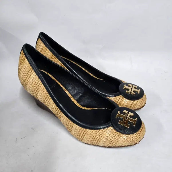 [BUNJANG] Tory Burch Reva Tan Wedge Heel / 토리버치 리바라탄 웨지힐  7M