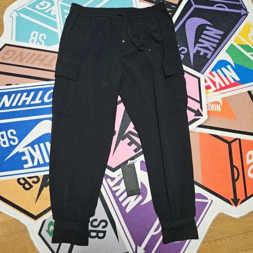 [BUNJANG] Songzio Homme Black Jogger Pants / 송지오옴므 블랙 조거팬츠