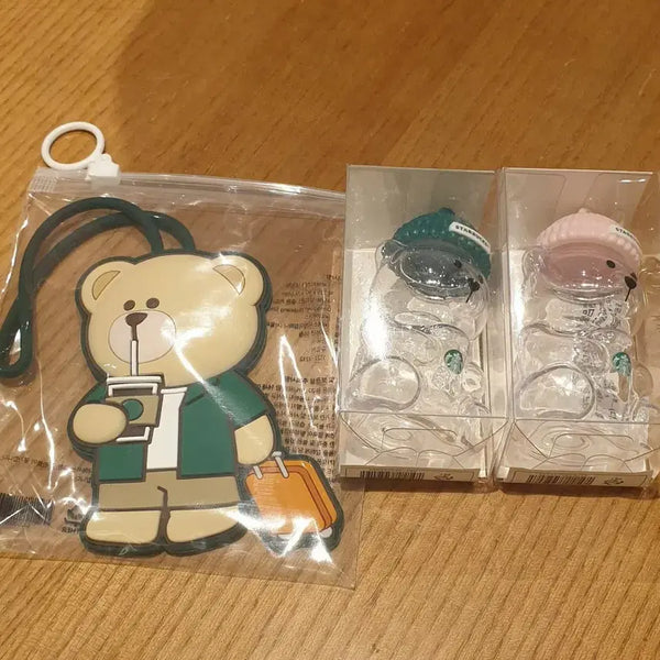 [BUNJANG] Starbucks Bearista Miniature Keyring Set with Nametag / 스타벅스 베어리스타 미니어처 키링  세트, 네임택 26000원