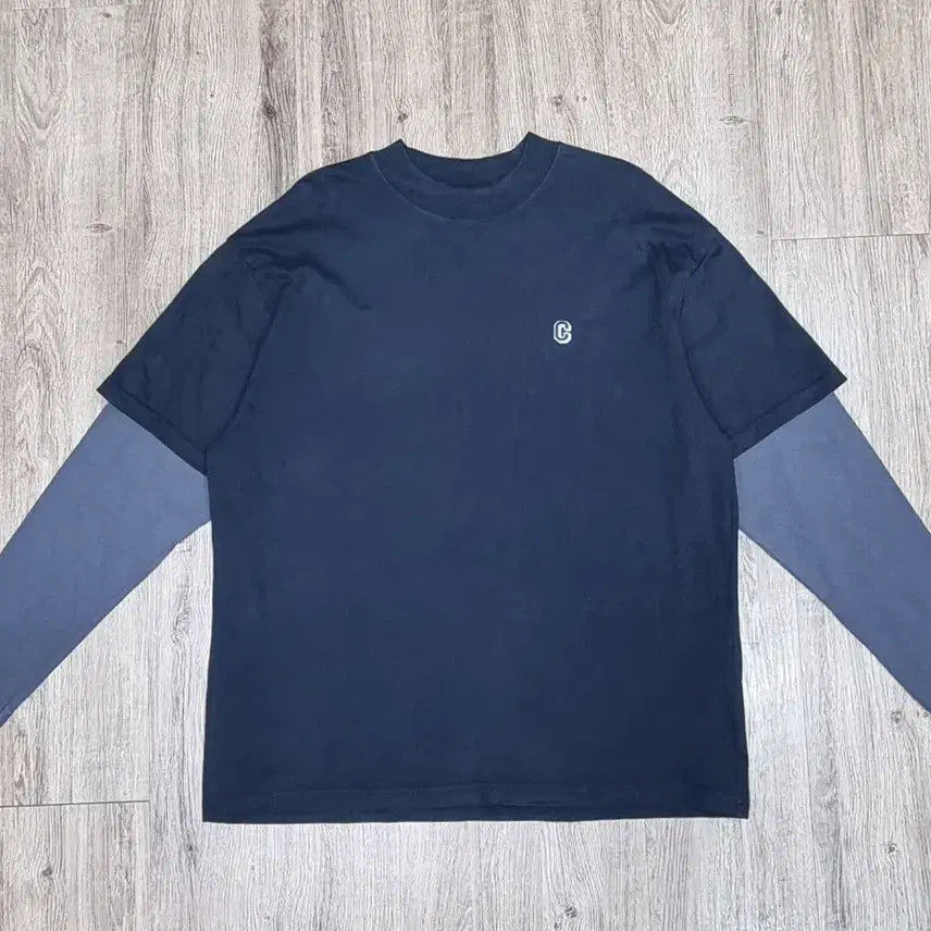 [BUNJANG] Covernat Layered Long Sleeve T-Shirt L - Men / 커버낫 레이어드 긴팔 L _ 남성