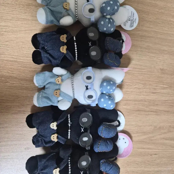 [BUNJANG] Miffy Denim Overalls Keychain / 미피 데님 멜빵 키링