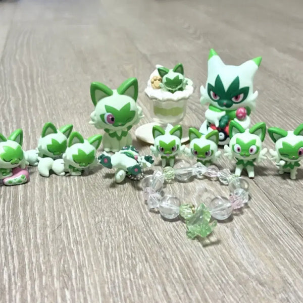 [BUNJANG] Pokemon Sprigatito Meowscarada Gachapon Figure Bundle / 포켓몬스터 냐오하 냐로테 가챠 피규어 일괄 판매