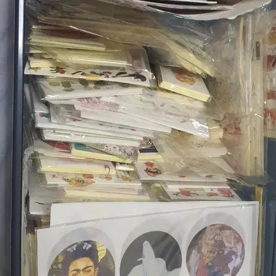 [BUNJANG] Collection of Illustration Stickers and Notepads / 문구박스 인스 스티커 떡메 처분