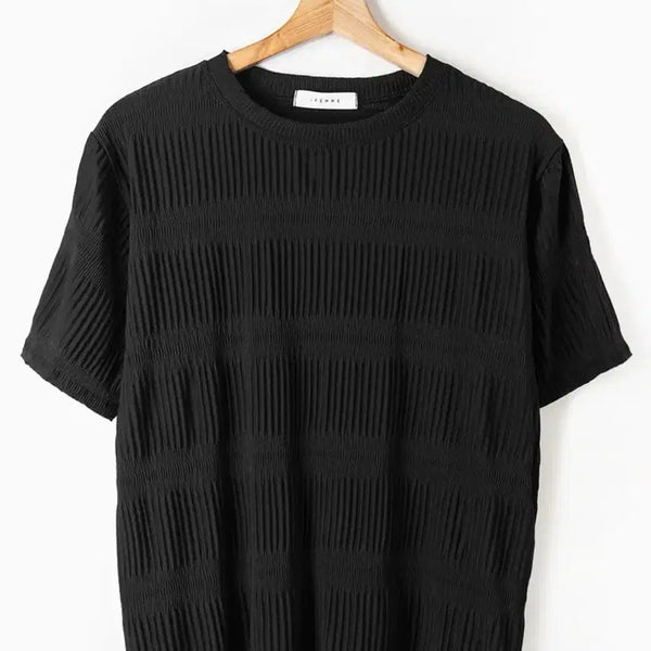 [BUNJANG] Ifemme Pleated Short-Sleeve Blouse / 아이팜므 플리츠 반팔 블라우스티