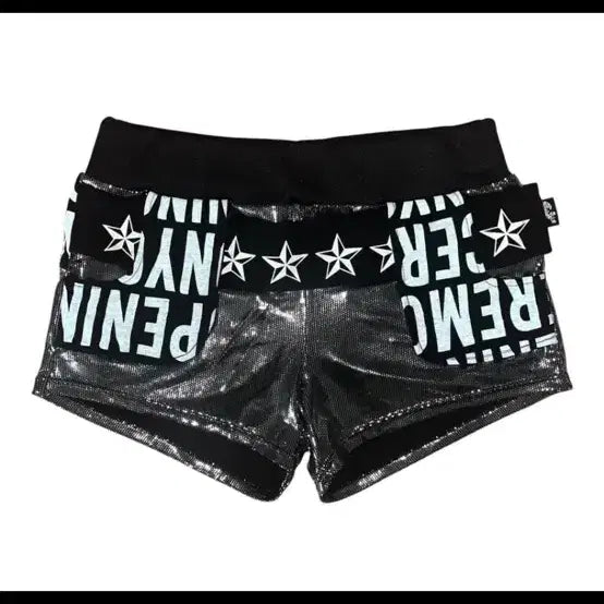 [BUNJANG] Punk Skull Star Print Ripped Shorts / 펑크 숏팬츠 반바지