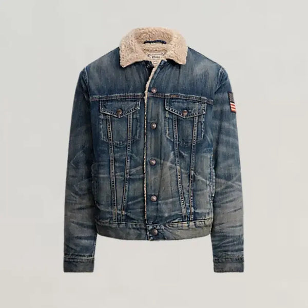 [BUNJANG] Polo Ralph Lauren Fleece Lined Trucker Jacket / [M] 폴로 플리스 라인 트러커 자켓