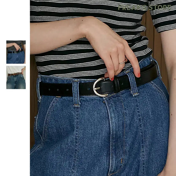 [BUNJANG] FREAK'S STORE Round Buckle Belt / 프릭스스토어 원형버클 벨트