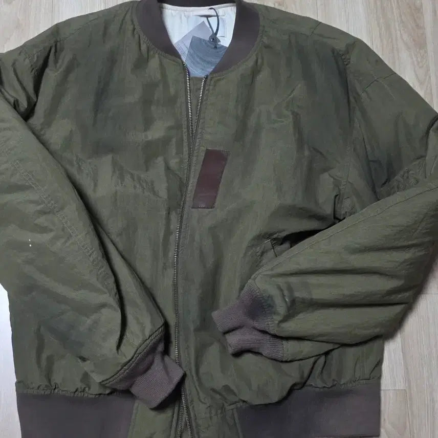 [BUNJANG] Ourselfs Vintage Washed MA-1 Olive Sample / 아워셀브스 빈티지 워시드 ma-1 올리브 2사이즈 샘플