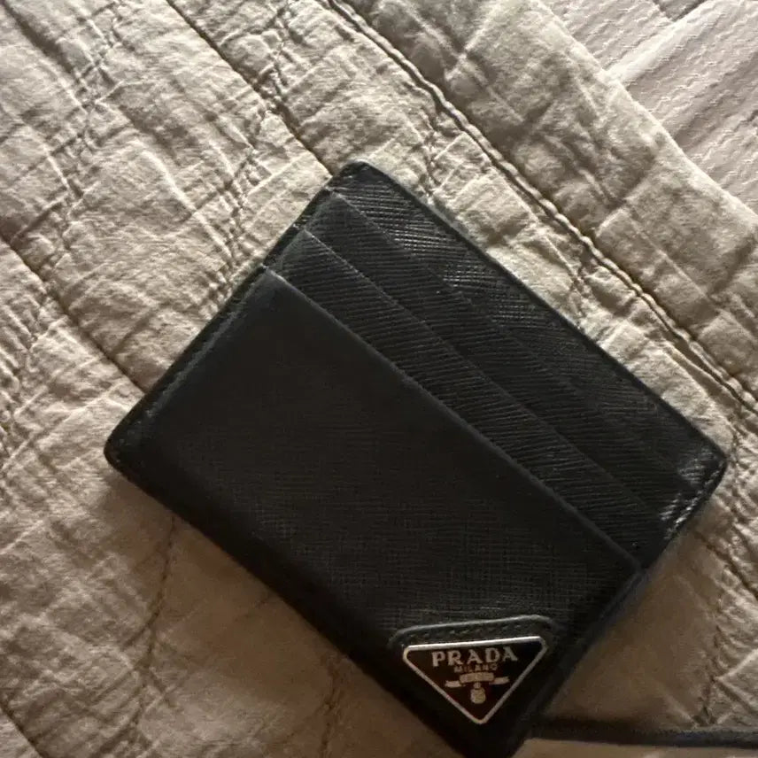 [BUNJANG] Prada Card Wallet Black / 프라다 카드지갑 블랙