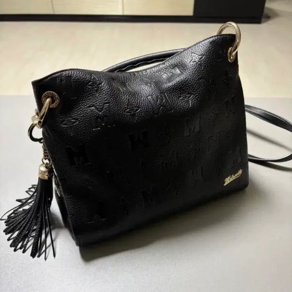 [BUNJANG] MCM Visetos Shoulder Bag Black / MCM 비세토스 숄더백 블랙