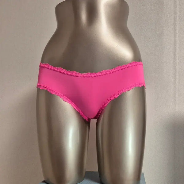 [BUNJANG] Victoria's Secret Hot Pink Lace Panty XS / 중고 여성 팬티 빅토리아시크릿 핫핑크색 레이스 XS