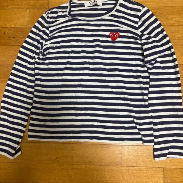 [BUNJANG] Comme des Garçons Striped Long Sleeve T-Shirt / 꼼데 스트라이프 롱슬리브