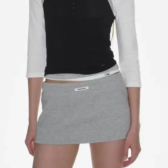 [BUNJANG] Krank Micro Skirt M Melange Grey / 크랑크 마이크로 스커트