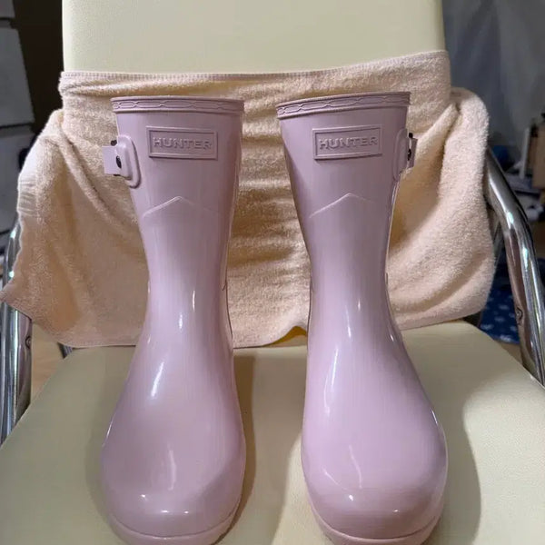 [BUNJANG] Hunter Pink Rain Boots Size 230 / 헌터 핑크 레인부츠 230