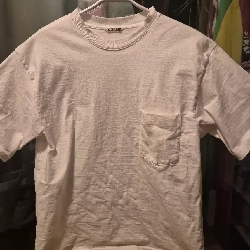 [BUNJANG] Auralee Stand Up T-Shirt / 오라리 스탠드업 티셔츠