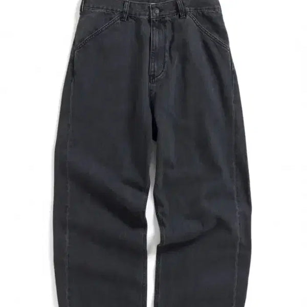 [BUNJANG] Hatching Room Curved Jeans Washed Black / [4]해칭룸 커브진 워시드 블랙