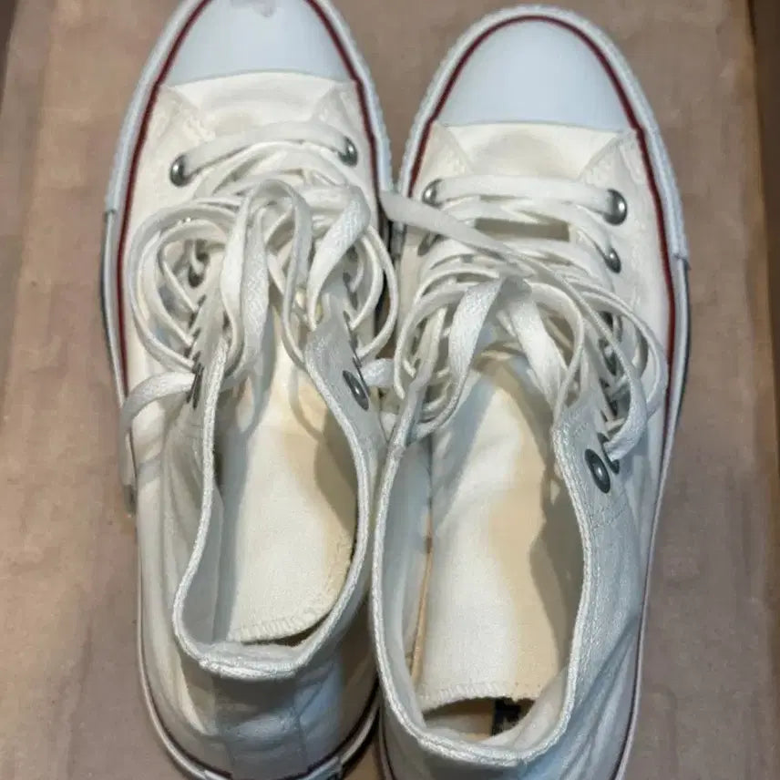 [BUNJANG] Converse White High-Top Sneakers / 컨버스 흰색 하이탑