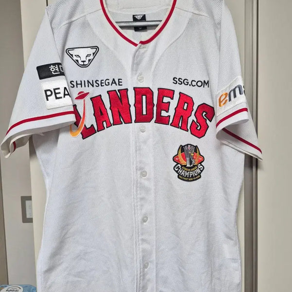 [BUNJANG] SSG Landers DynaFit Authentic Uniform - Choi Ji-hoon #110 / SSG 랜더스 다이나핏 정품 어센틱 유니폼 110사이즈 최지훈 마킹 판매