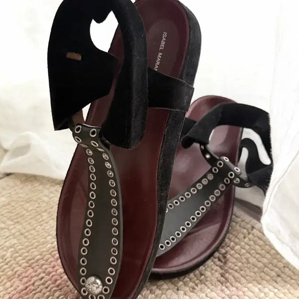 [BUNJANG] Isabel Marant SS14 Eudris Studded Eyelet Sandals / 이자벨마랑 SS14 에드리스 스터드 아일렛 샌들