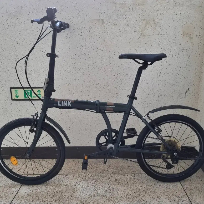 [BUNJANG] Linkplus Black 20-inch Folding Bicycle / 바로 운행 가능한 링크플러스 블랙 20인치 접이식 자전거 팝니다 ^^