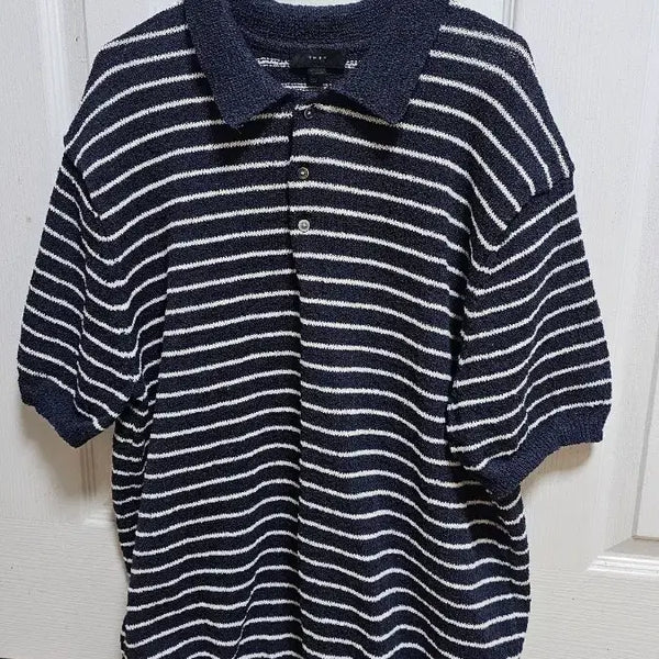 [BUNJANG] Stripe Collar Knit / 스트라이프 카라 니트 판매