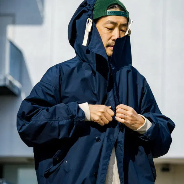 [BUNJANG] nanamica Hooded Deck Jacket Navy M / 나나미카 후디드 덱 자켓