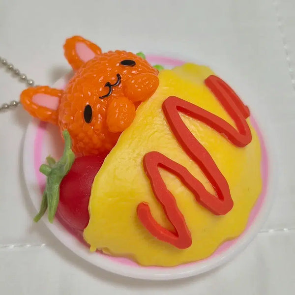 [BUNJANG] Animal Omurice Mascot Keyring Gacha Rabbit / 애니멀 오므라이스 마스코트 키링 가챠 토끼