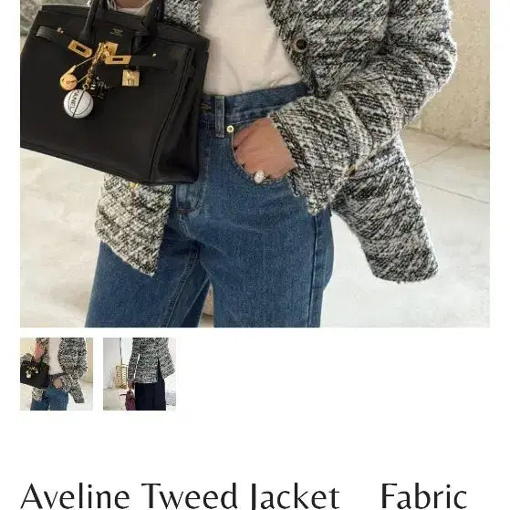 [BUNJANG] Atelier Semi Moment Aveline Tweed Jacket / 아뜰리에 쎄모먼 Aveline Tweed Jacket_38(2회 착용/택X)