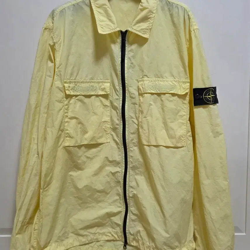 [BUNJANG] Stone Island Naslan Nylon Overshirt Yellow XL / (백화점)스톤아일랜드 나슬란 오버셔츠 옐로우 XL