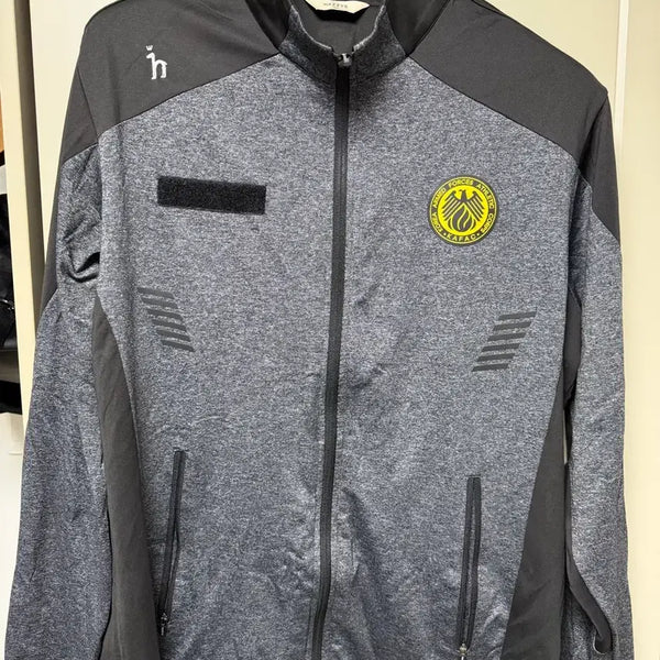 [BUNJANG] ROK Armed Forces Sports Division Zip-up Set - Melange Gray / 국군체육부대 집업 세트