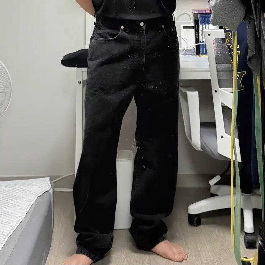 [BUNJANG] Levi's 90s 550 Black Denim Baggy Fit Jeans / [38]리바이스 90s 550 흑청 배기핏 데님팬츠
