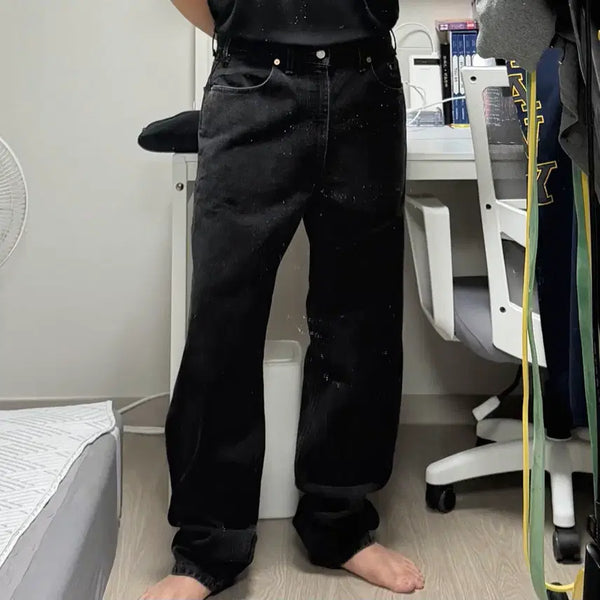 [BUNJANG] Levi's 90s 550 Black Denim Baggy Fit Jeans / [38]리바이스 90s 550 흑청 배기핏 데님팬츠