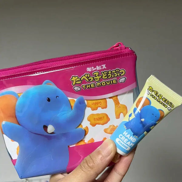 [BUNJANG] Tabeko Dōbutsu Pouch + Hand Cream Bundle Set / 타베코도부츠 파우치+핸드크림 일괄