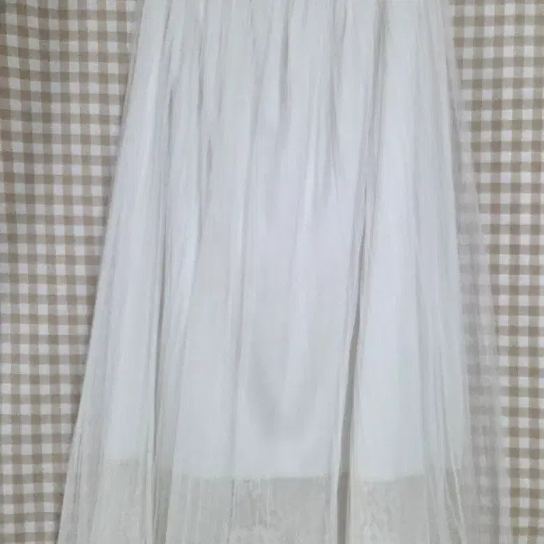 [BUNJANG] White Lace Long Skirt / 화이트 레이스 스커트