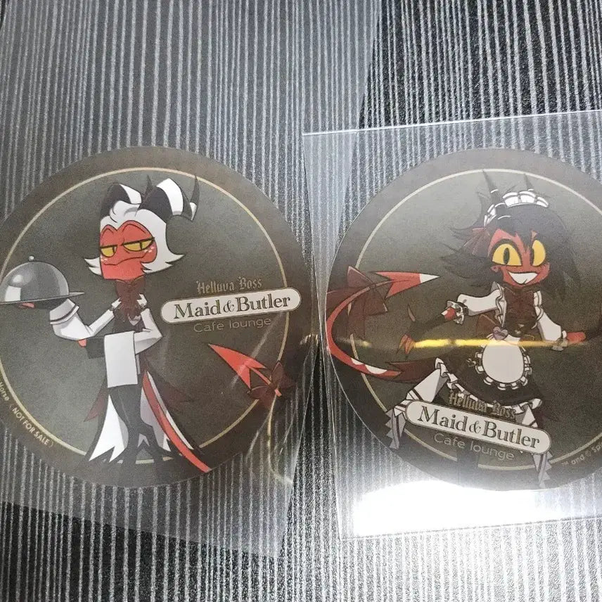 [BUNJANG] Heluva Boss Animate Collaboration Cafe Moxy & Millie Coaster Set / 헬루바보스 애니메이트 콜라보 카페 목시 밀리 코스터 판매