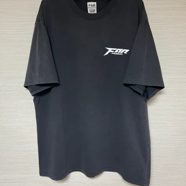 [BUNJANG] FROMWHAT(PA) Blank Logo Short Sleeve T-Shirt / [1] 파프롬왓 블랭크 로고 반팔 티셔츠